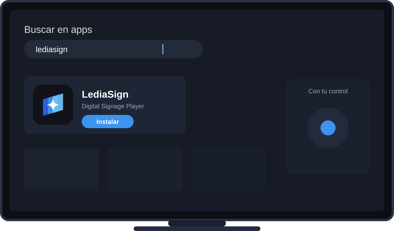 Instala la app en tu Smart TV